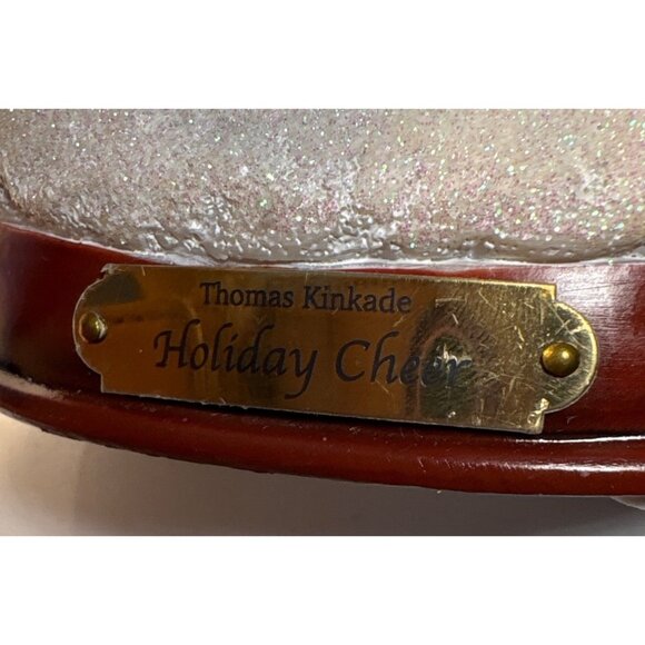 Thomas Kinkade Illuminated Snowman Holiday Cheer Numbered 9.25" Candle Cardinal - Picture 5 of 13
